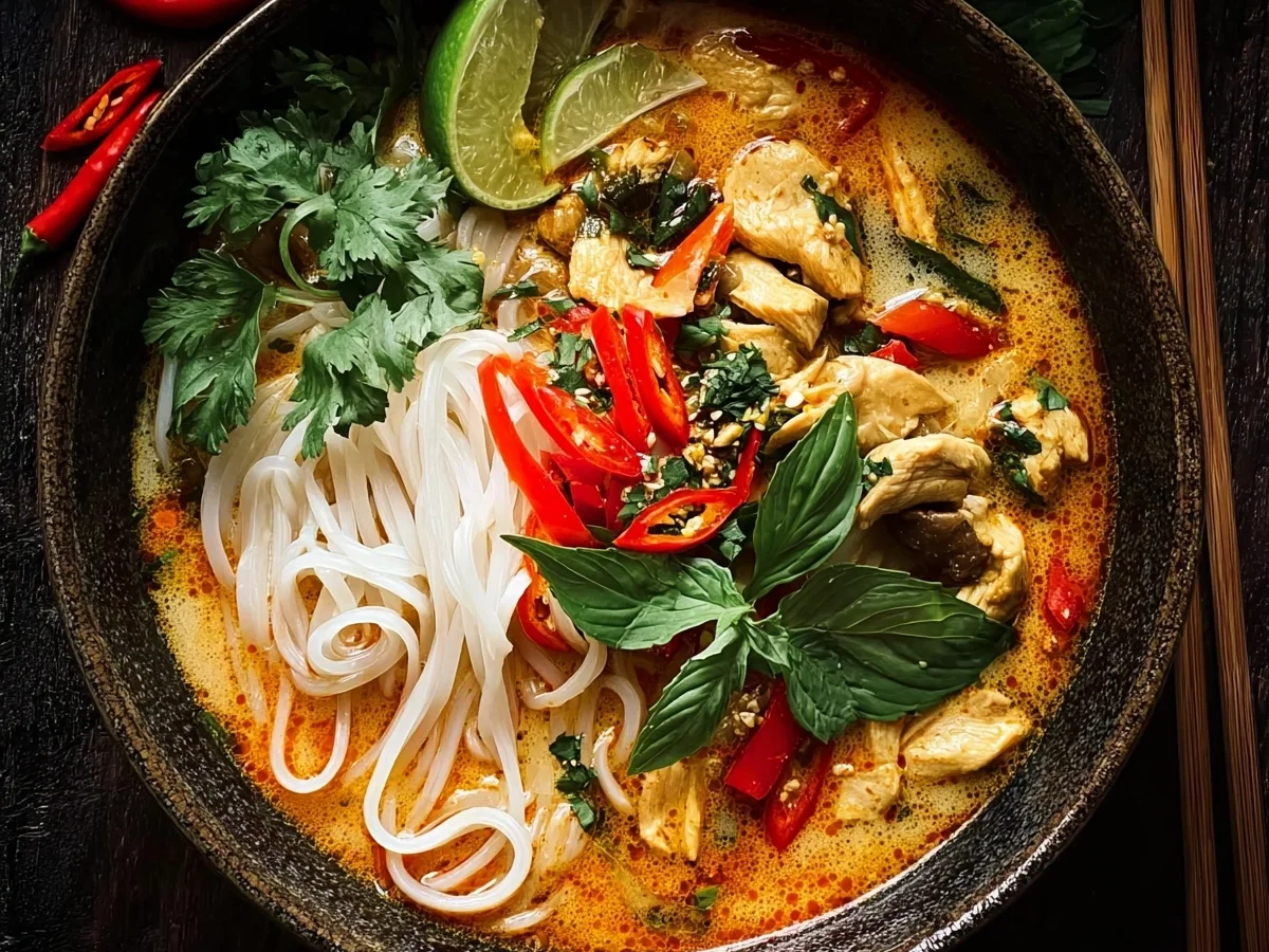 Thai Coconut Chicken Noodle Soup: Simple & Flavorful - Image 2