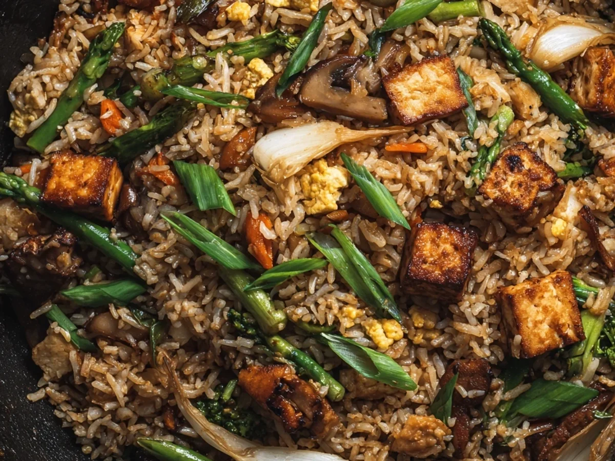 Vegan Tofu Fried Rice: Quick & Easy Plant-Based Meal - Image 1