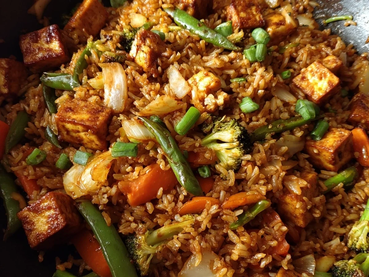 Vegan Tofu Fried Rice: Quick & Easy Plant-Based Meal - Image 2