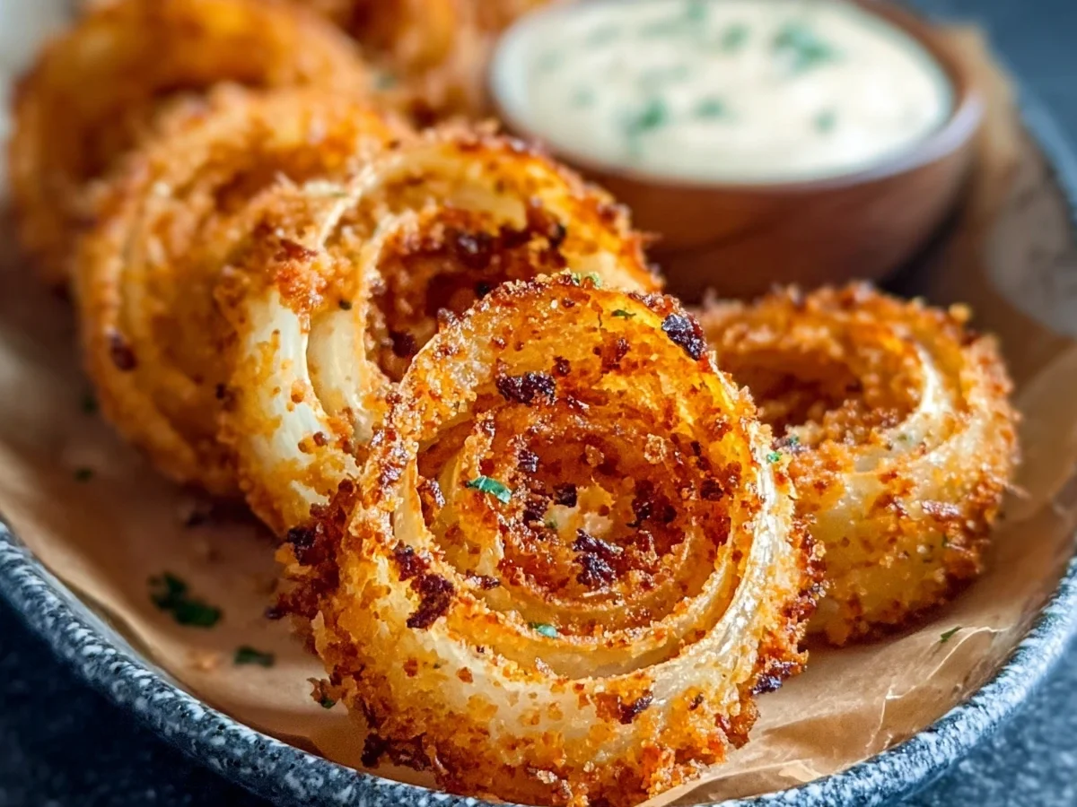 Viral High-Protein Keto Onion Rings (Baked & Crispy) - Image 1
