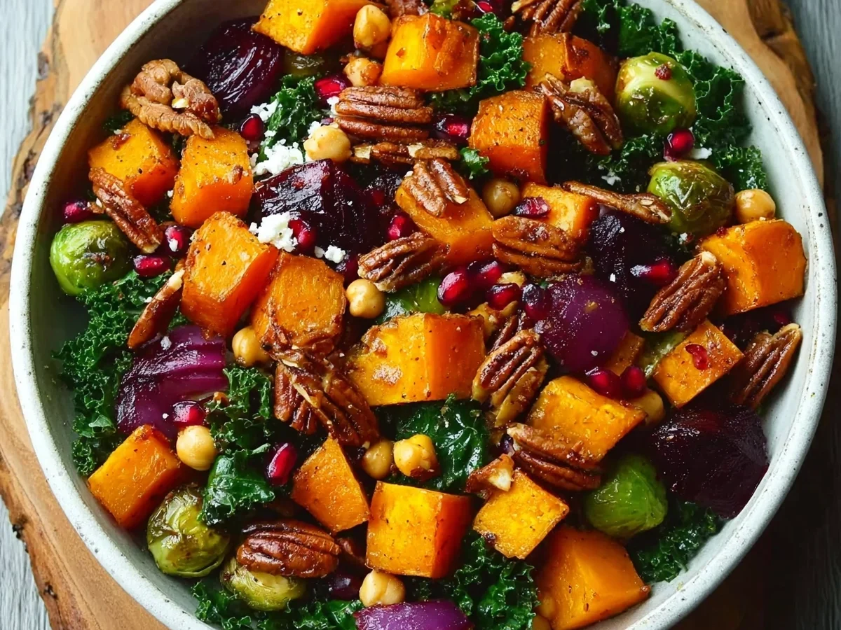 Winter Vegetable Salad with Roasted Butternut Squash - Image 1