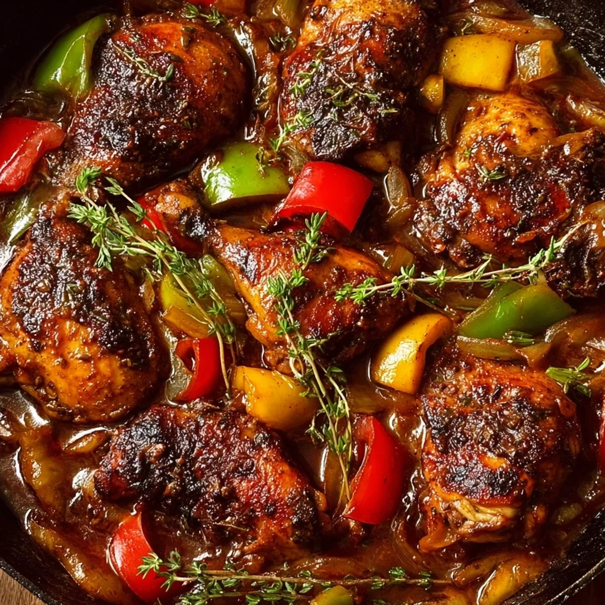 Authentic Caribbean Brown Stew Chicken