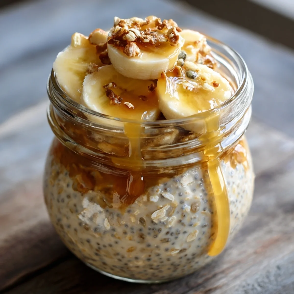 Banana Cream Pie Overnight Oats: Guilt-Free Breakfast