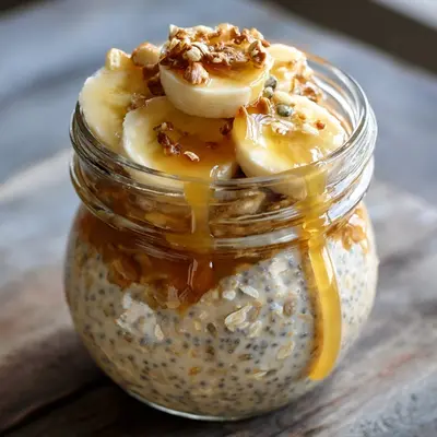 Banana Cream Pie Overnight Oats: Guilt-Free Breakfast