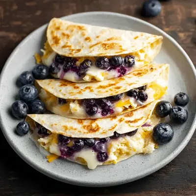 Blueberry Breakfast Quesadilla: Quick 10-Minute Breakfast