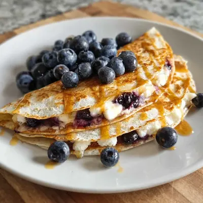 Blueberry Breakfast Quesadilla: Quick, High-Protein Start