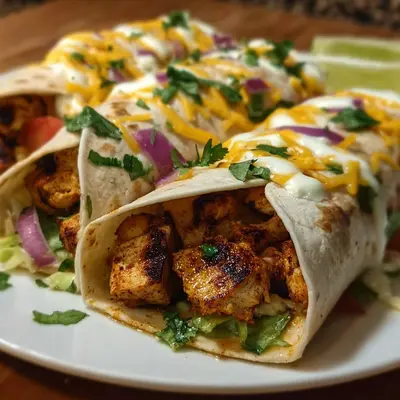 Chipotle Ranch Grilled Chicken Burritos