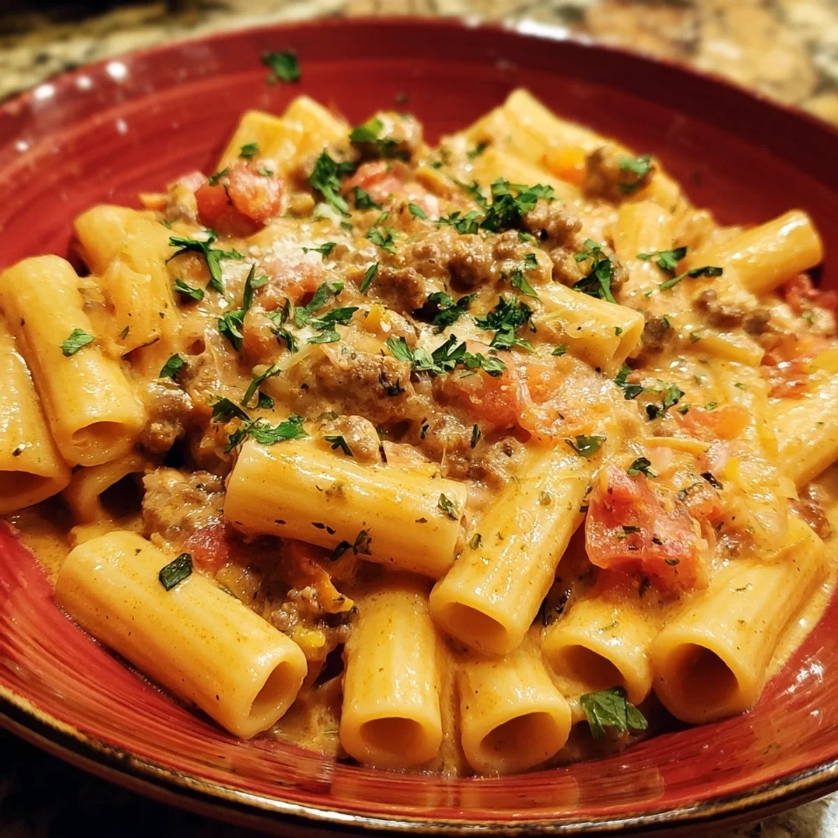 Creamy Beef Sausage Rigatoni: Easy Weeknight Dinner