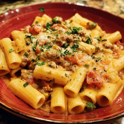 Creamy Beef Sausage Rigatoni: Easy Weeknight Dinner
