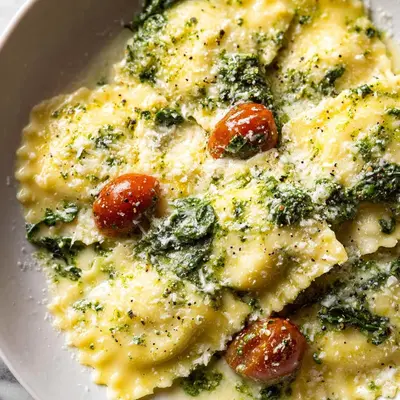 Creamy Pesto Ravioli: Quick & Delicious Dinner