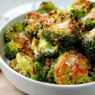 Crispy Parmesan Crusted Broccoli Florets