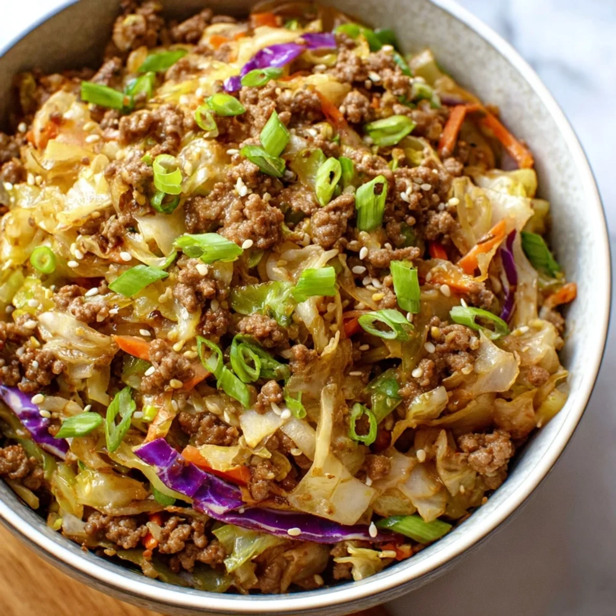 Easy Low-Carb Egg Roll in a Bowl (15-Minute)
