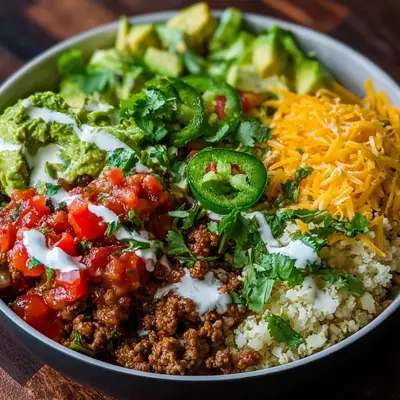 Easy Protein-Packed Low Carb Burrito Bowl
