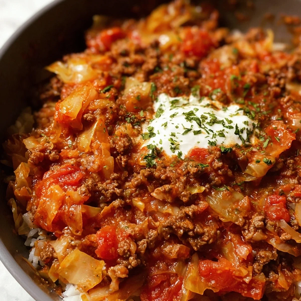 Easy Unstuffed Cabbage Rolls