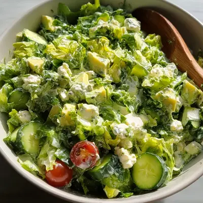 Fresh Creamy Green Goddess Salad Recipe