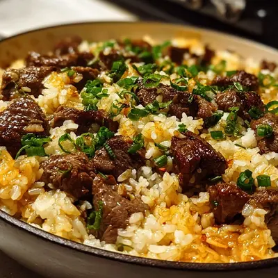 Garlic Butter Beef Rice: Quick One-Pan Dinner Recipe
