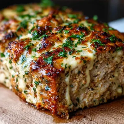 Garlic Parmesan Chicken Meatloaf: High Protein & Juicy