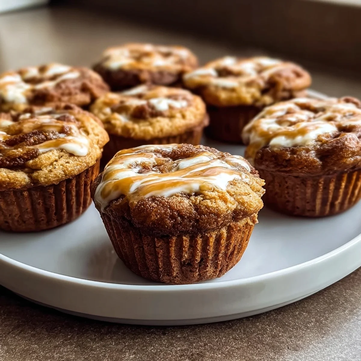 Gluten-Free Cinnamon Roll Protein Muffins for Breakfast