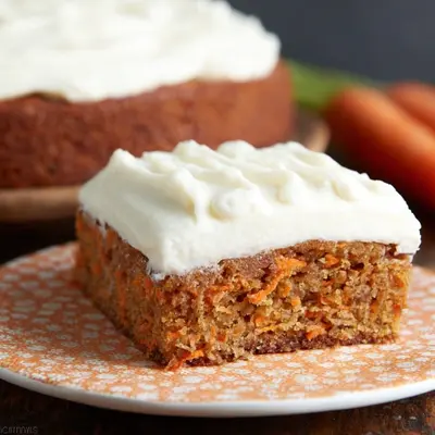 Healthy Carrot Cake with Ricotta Frosting