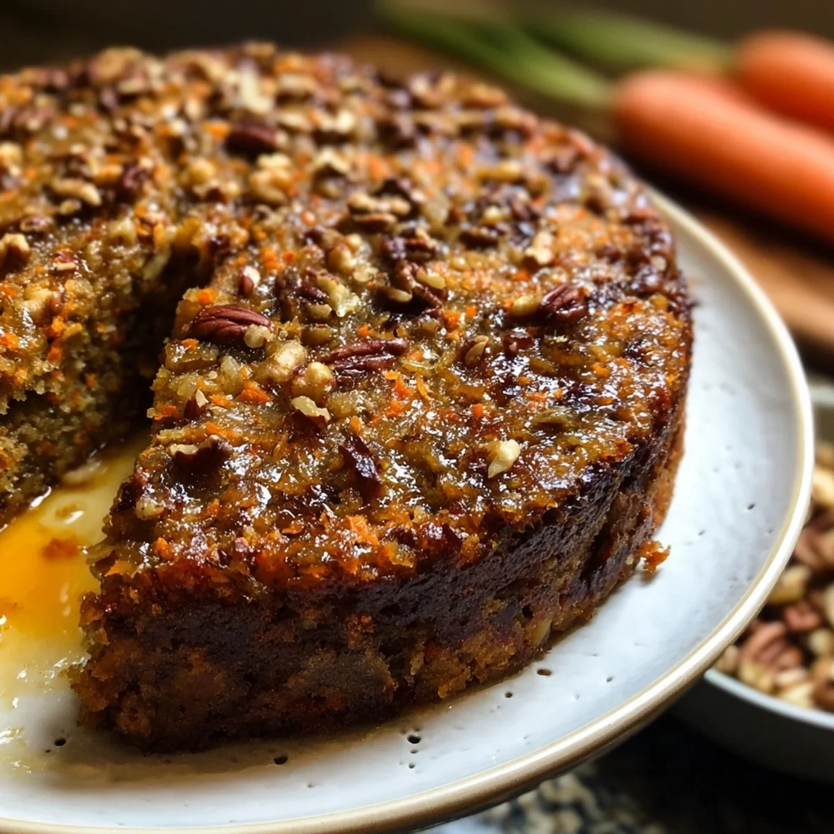 Healthy No Sugar No Flour Carrot Cake