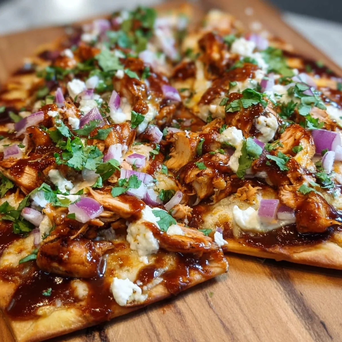 High Protein BBQ Chicken Flatbread