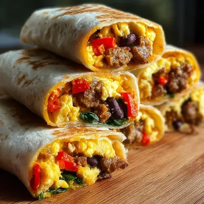 High-Protein Breakfast Burritos