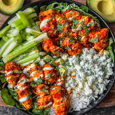 High-Protein Buffalo Chicken Bowls for Meal Prep
