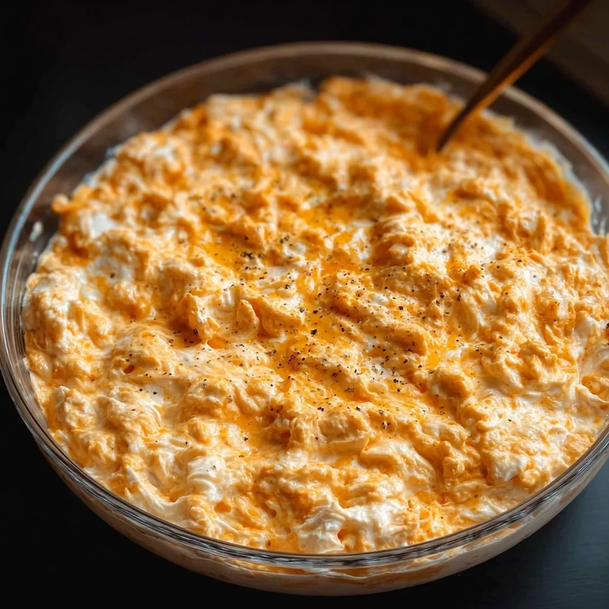 High-Protein Buffalo Chicken Dip with Cottage Cheese