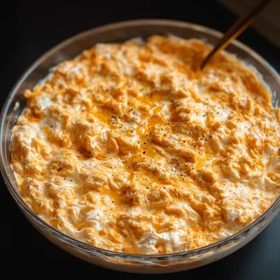 High-Protein Buffalo Chicken Dip with Cottage Cheese