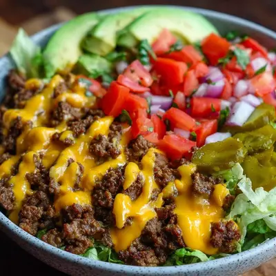 High-Protein Cheeseburger Bowls: Low-Carb Meal Prep