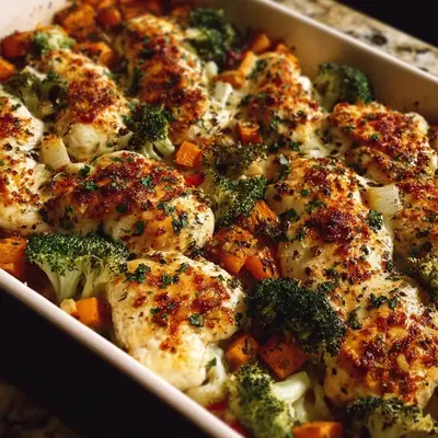 High Protein Chicken Bake: 33g Protein & Meal Prep