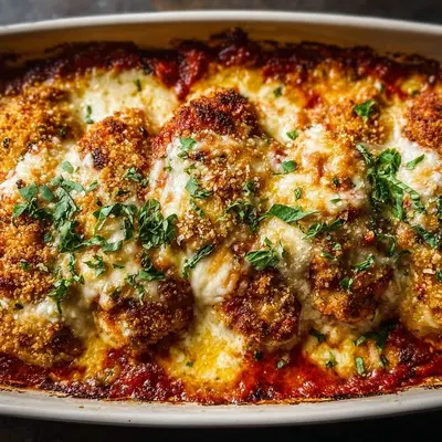High Protein Chicken Parm Casserole: Easy Family Dinner