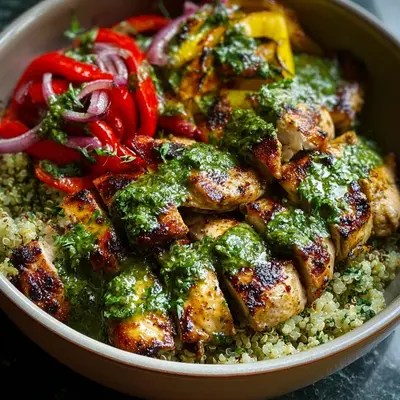 High-Protein Chimichurri Grilled Chicken Bowl Recipe