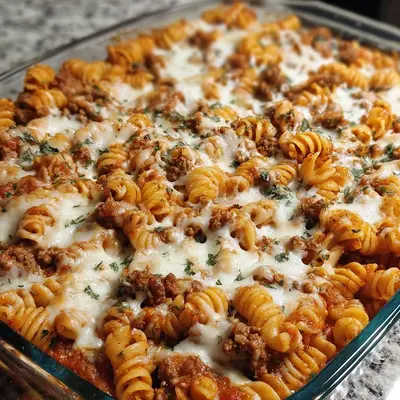 High-Protein Cottage Cheese Beef Pasta Bake