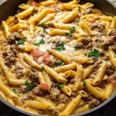 High Protein Creamy Beef Pasta: Quick Dinner