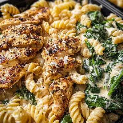High Protein Garlic Parmesan Pasta Bowls
