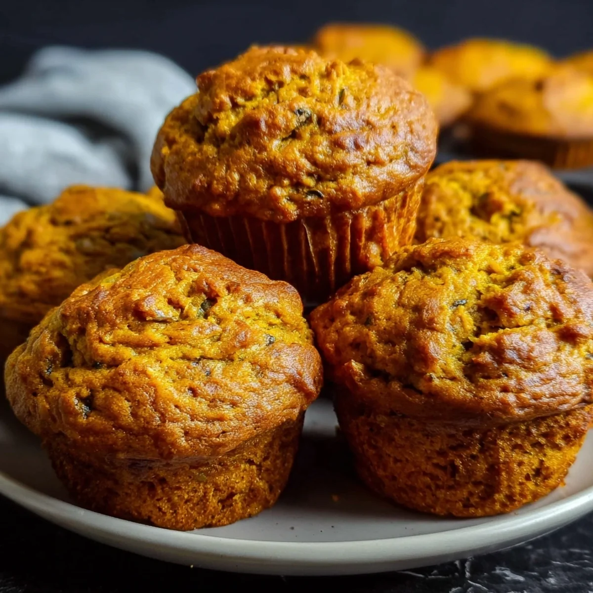 High Protein Greek Yogurt Pumpkin Muffins