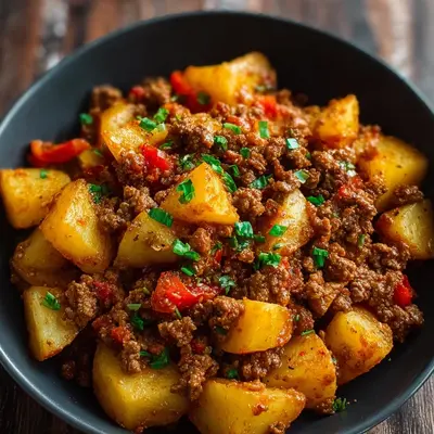 High Protein Ground Beef & Potatoes Meal Prep