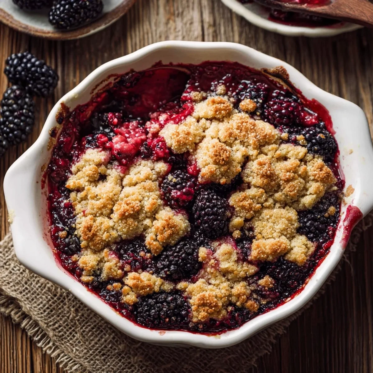 Keto Blackberry Cobbler: Sugar-Free American Dessert