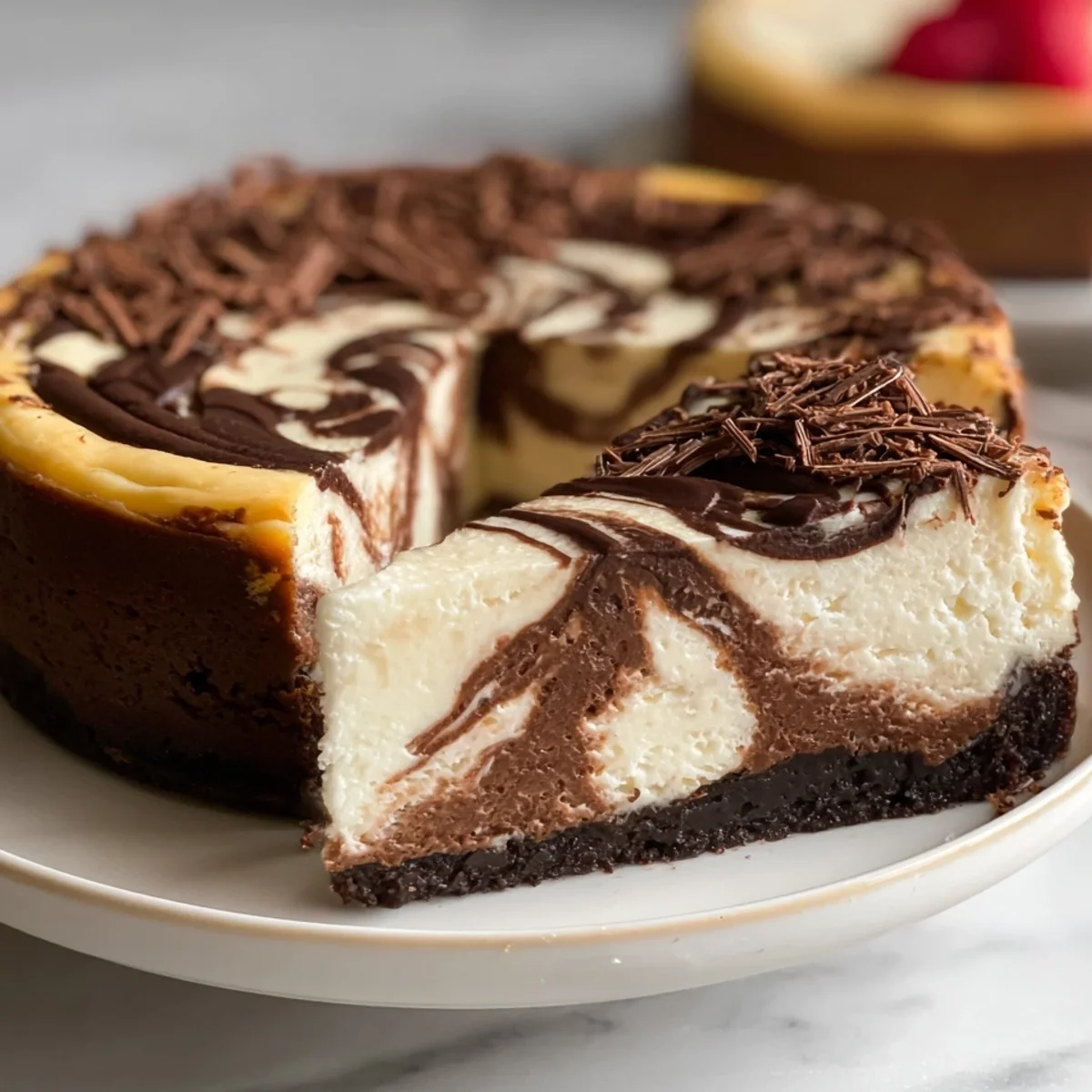 Keto Marble Cheesecake Swirl: Low-Carb Decadent Dessert