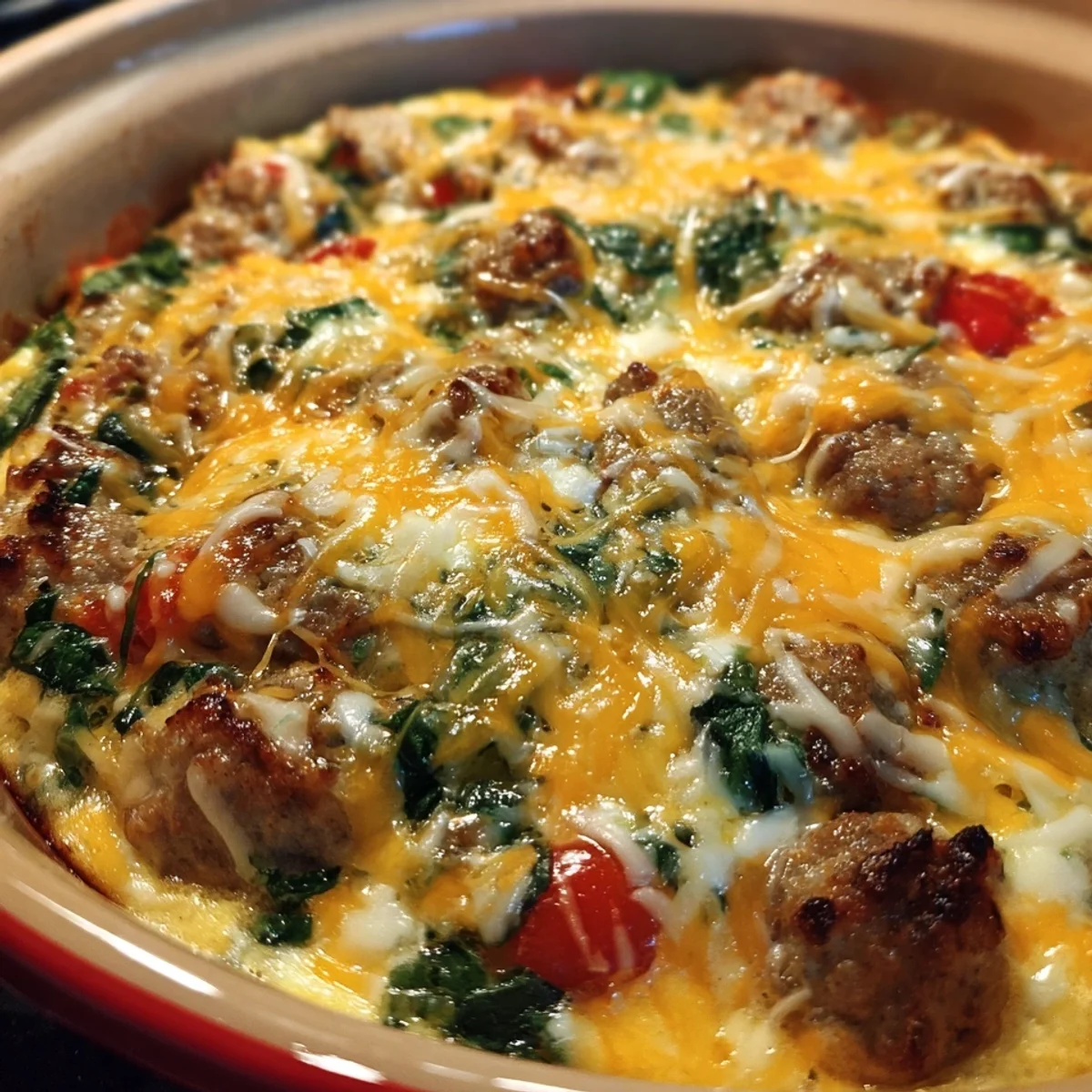Keto Turkey Sausage & Egg Breakfast Casserole