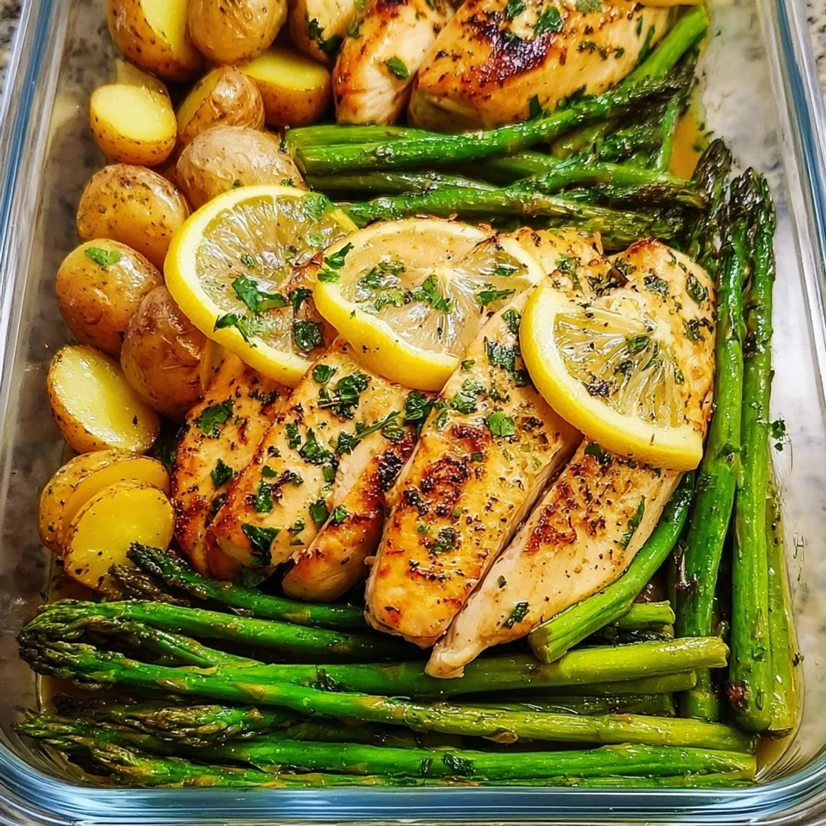 Lemon Garlic Chicken Meal Prep: High Protein, Easy