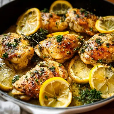 Lemon Garlic Chicken Skillet: 20-Minute Dinner