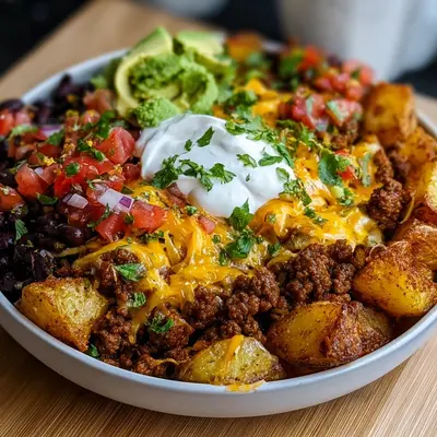 Loaded Potato Taco Bowl: Hearty High-Protein Meal