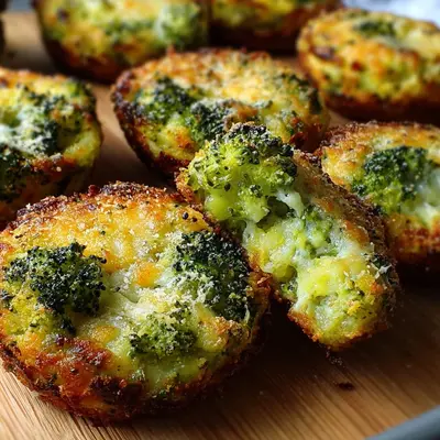 Low-Carb Crispy Broccoli Cheese Rounds - Keto Snack