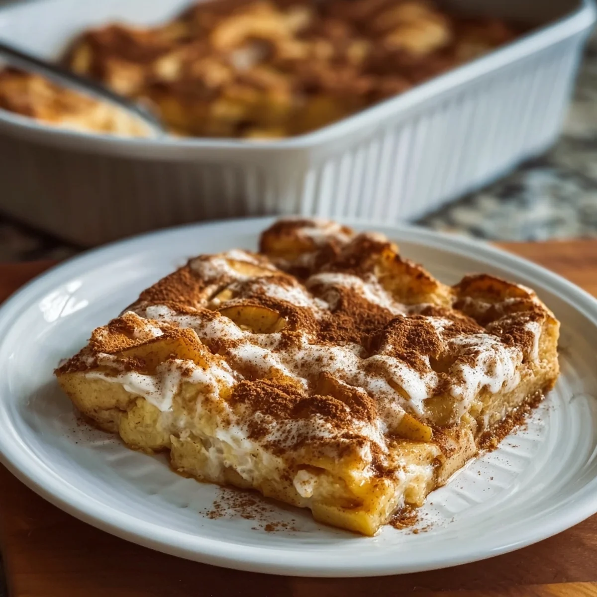 Protein Apple Cinnamon Cottage Cheese Bake