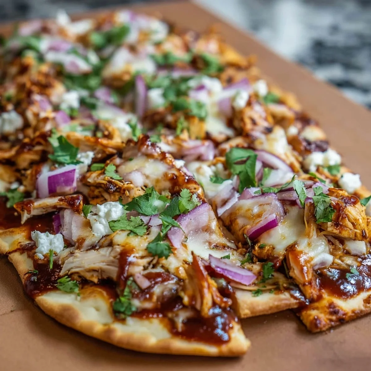 Quick BBQ Chicken Flatbread: High Protein Dinner