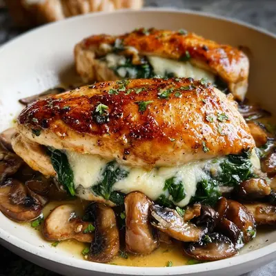 Quick & Easy Mushroom Stuffed Chicken Breast Recipe