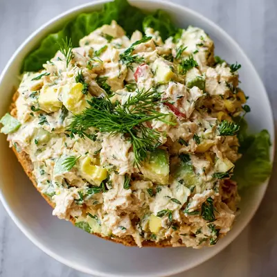 Quick High Protein No-Mayo Tuna Salad Recipe