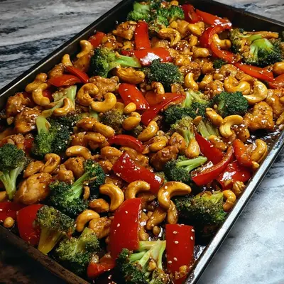 Sheet Pan Cashew Chicken: Easy Weeknight Dinner